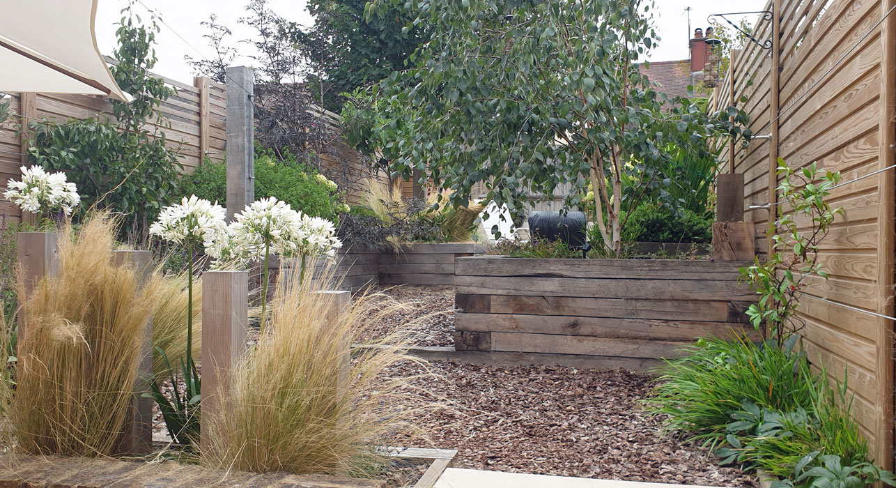 View of the upper garden